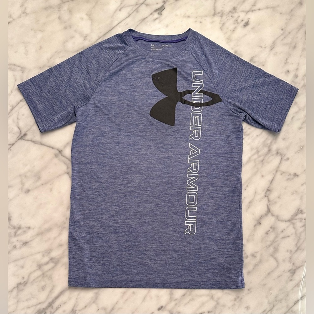 Under Armour Dri-Fit Purple Short Sleeve T-shirt - Size Youth XL Loose Fit